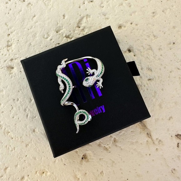 Single Statement Gecko Ear Jacket - Sterling Silver 925 NEW!!! - Picture 2 of 4